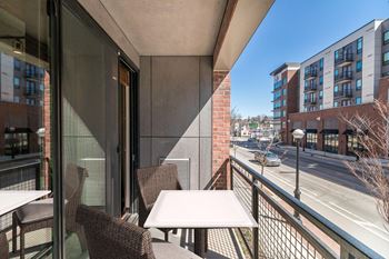 Large private balconies and terraces in select units